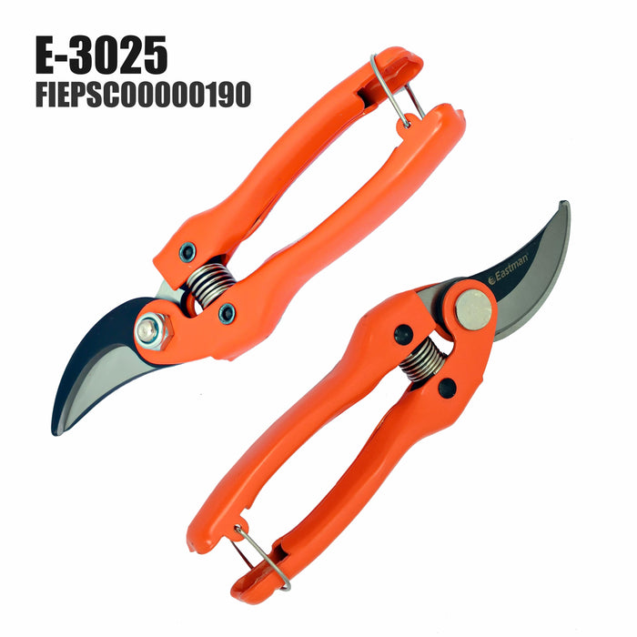 Eastman Prunning Shears With Curved Jaw, Selected Stainless Steel, Selected Alloy Steel, Size:- 190mm, E-3025 Eastman Cast & Forge Ltd (GT Raod - Ludhiana)