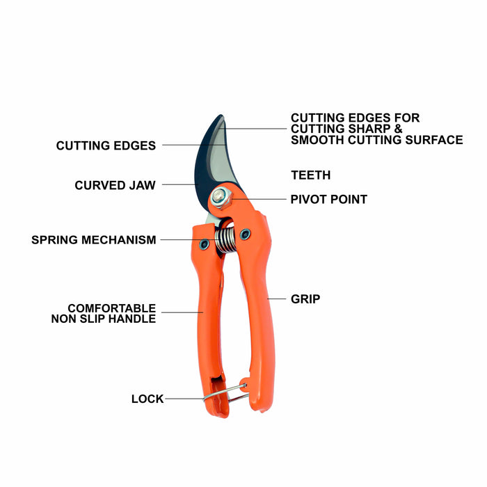 Eastman Prunning Shears With Curved Jaw, Selected Stainless Steel, Selected Alloy Steel, Size:- 190mm, E-3025 Eastman Cast & Forge Ltd (GT Raod - Ludhiana)