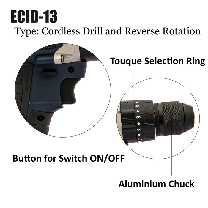 JRSDrive Brushless impact  Drill Machine - 13mm  ECID-13 Eastman Cast & Forge Ltd (GT Raod - Ludhiana)