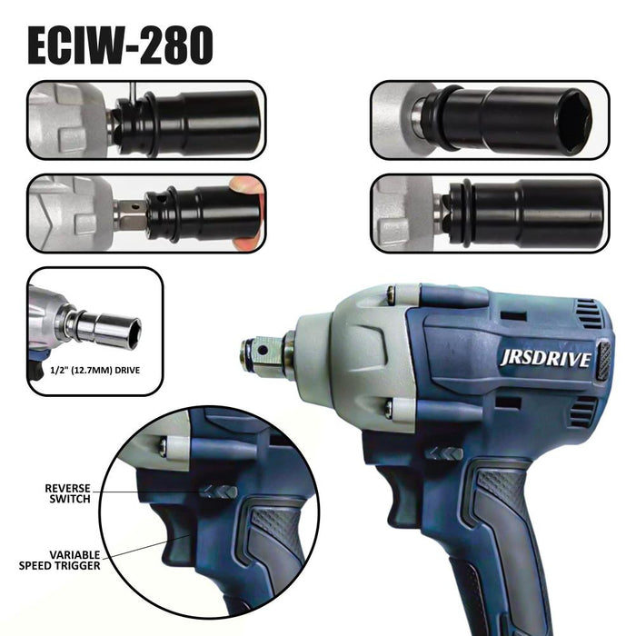 JRSDRIVE  1/2" Cordless Impact Wrench-280Nm, ECIW-280 Eastman Cast & Forge Ltd (GT Raod - Ludhiana)
