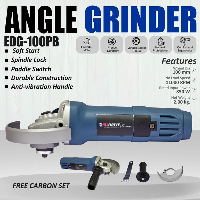 JRSDRIVE Angle Grinder, Wheel Speed 11000RPM EDG-100PB Eastman Cast & Forge Ltd (GT Raod - Ludhiana)