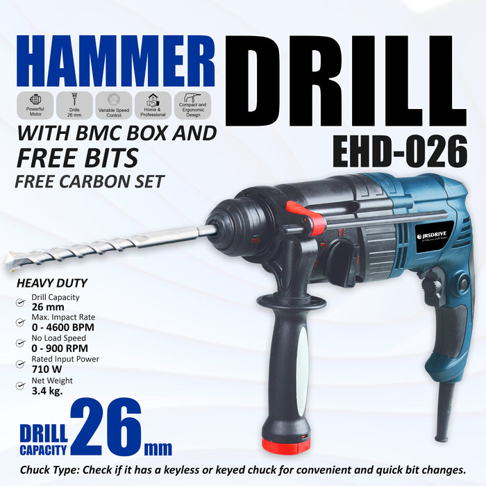 JRS DRIVE  Hammer Drill Machine 710W, Drill  EHD-026 Eastman Cast & Forge Ltd (GT Raod - Ludhiana)