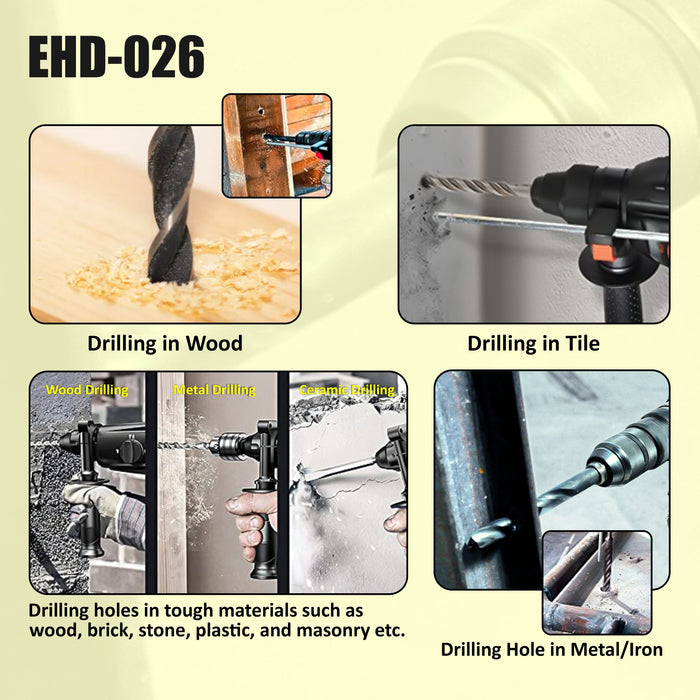 JRS DRIVE Hammer Drill Machine 710W, Drill EHD-026 Eastman Cast & Forge Ltd (GT Raod - Ludhiana)