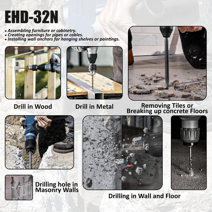JRSDRIVE Electric Hammer Drill Machine EHD-32N Eastman Cast & Forge Ltd (GT Raod - Ludhiana)