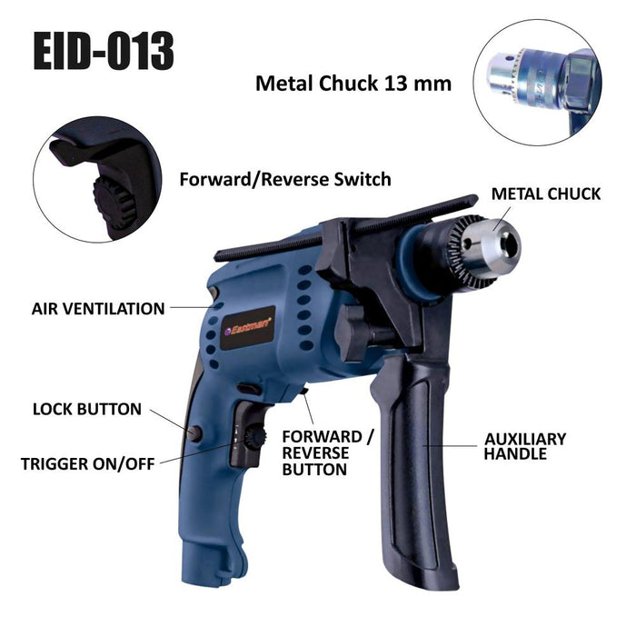 JRSDRIVE Impact Drill Machine with Capacity 13mm EID-013 Eastman Cast & Forge Ltd (GT Raod - Ludhiana)