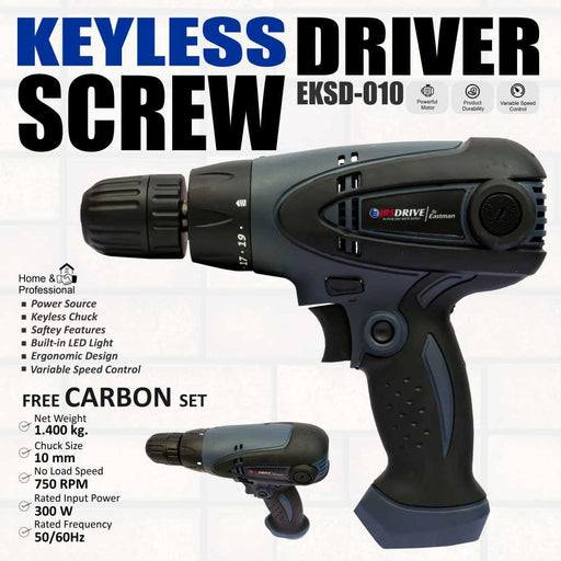 JRSDRIVE Keyless Screw Driver Attached Wire 10mm EKSD010 Eastman Cast & Forge Ltd (GT Raod - Ludhiana)
