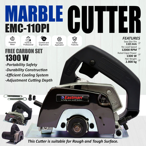 JRSDRIVE  Marble Cutter Machine, 1300W EMC-110PI Eastman Cast & Forge Ltd (GT Raod - Ludhiana)
