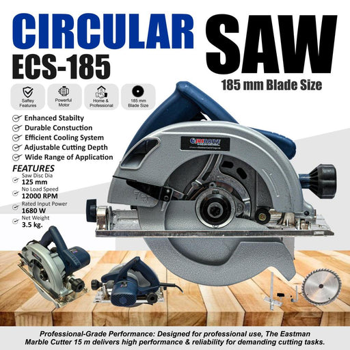JRSDRIVE Circular Saw Free TCT Blade & Carbon Set ECS-185 Eastman Cast & Forge Ltd (GT Raod - Ludhiana)