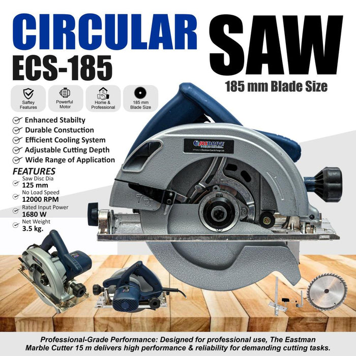 JRSDRIVE Circular Saw Free TCT Blade & Carbon Set ECS-185 Eastman Cast & Forge Ltd (GT Raod - Ludhiana)
