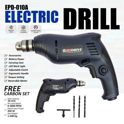 JRSDRIVE Electric Drill Machine, Capacity 10mm EPD-010A Eastman Cast & Forge Ltd (GT Raod - Ludhiana)