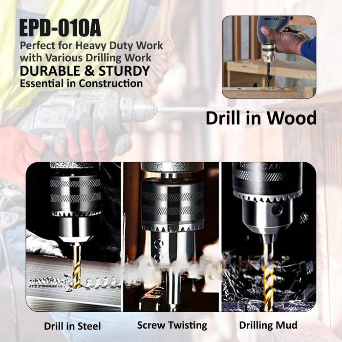 JRSDRIVE Electric Drill Machine, Capacity 10mm EPD-010A Eastman Cast & Forge Ltd (GT Raod - Ludhiana)