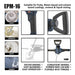 JRSDRIVE PAINT MIXER 16MM WITH 120MM ROD (1200W) EPM-16 Eastman Cast & Forge Ltd