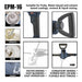 JRSDRIVE PAINT MIXER 16MM WITH 120MM ROD (1200W) EPM-16 Eastman Cast & Forge Ltd