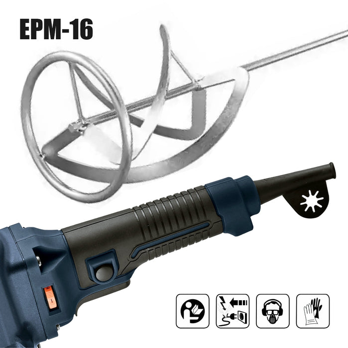 JRSDRIVE PAINT MIXER 16MM WITH 120MM ROD (1200W) EPM-16 Eastman Cast & Forge Ltd