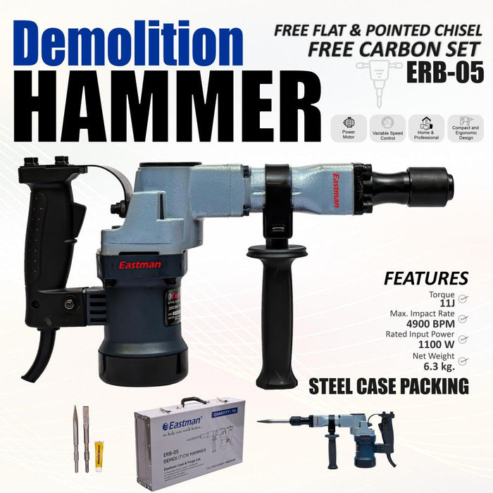 JRSDRIVE Demolition Hammer Machine  ERB-05 Eastman Cast & Forge Ltd (GT Raod - Ludhiana)
