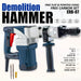 JRSDRIVE Demolition Hammer 7KG, 1450W,3900BPM ERB-07 Eastman Cast & Forge Ltd