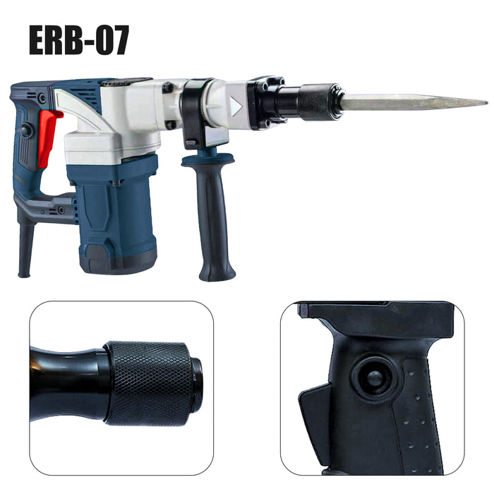 JRSDRIVE Demolition Hammer 7KG, 1450W,3900BPM ERB-07 Eastman Cast & Forge Ltd