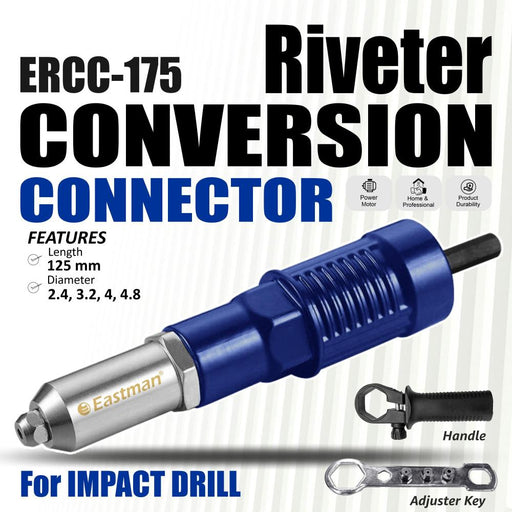 JRSDRIVE Riveter Conversion Connector: The Essential Tool for Versatile Riveting ERCC-175 Eastman Cast & Forge Ltd