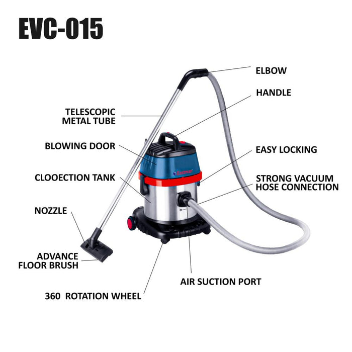 JRSDRIVE Vacuum Cleaner, 20 Kpa ,1000 W, 15 Littre (EVC-015) Eastman Cast & Forge Ltd (GT Raod - Ludhiana)