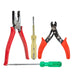 Eastman Tool Kit Set | Combo Pack of 4 | Combination Plier 1Pcs 8/200 Mm, Wire Stripper 1Pcs 130Mm,Screw Drivers- Two in One 1Pcs, Screw Drivers- With Neon Bulb(500V) 1Pcs (Set of 4 pcs Tool kit) Eastman Cast & Forge Ltd