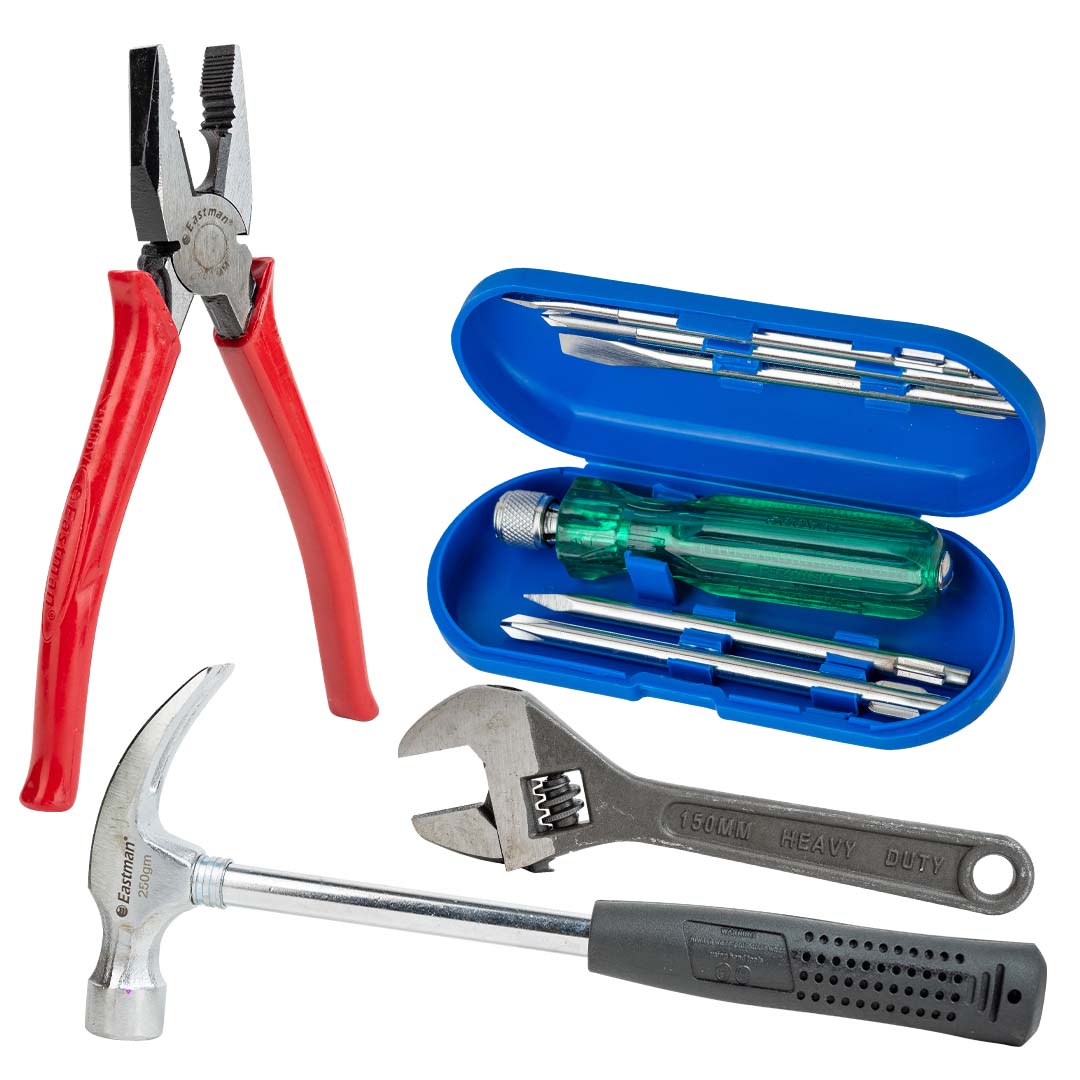 Eastman Tool Kit Set Combo Pack of 4 Adjustable Wrenches 1Pcs 6/15