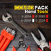 Eastman Tool Kit Set | Combo Pack of 4 | Adjustable Wrenches 1Pcs 6/150 Mm, Combination Plier 1Pcs 8/200 Mm and Screwdrivers Set Of 9 Pcs,Wire Stripper 1Pcs 130Mm(Set of 12 pcs Tool kit) Eastman Cast & Forge Ltd