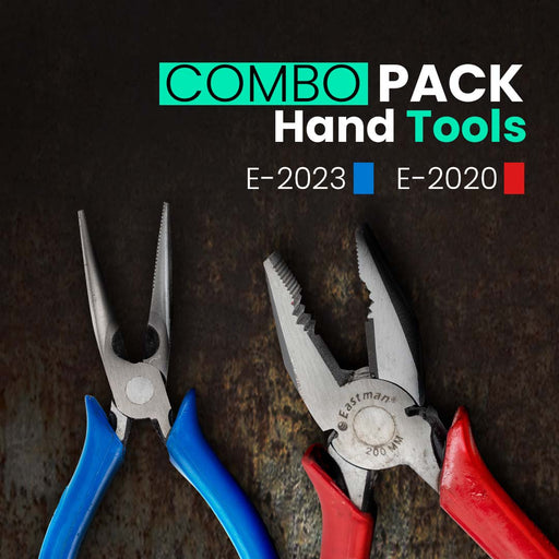 Eastman Tool Kit Set | Combo Pack of 2 |Combination Plier 1Pcs 6/150 Mm, Long Nose Plier 1Pcs 6/150Mm (Set of 2 pcs Tool kit) Eastman Cast & Forge Ltd