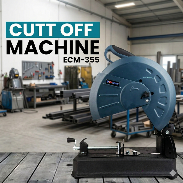 RSDRIVE 2400W Industrial Cut Off Machine | 355mm Wheel Diameter | 3800 RPM High Performance Metal Saw.