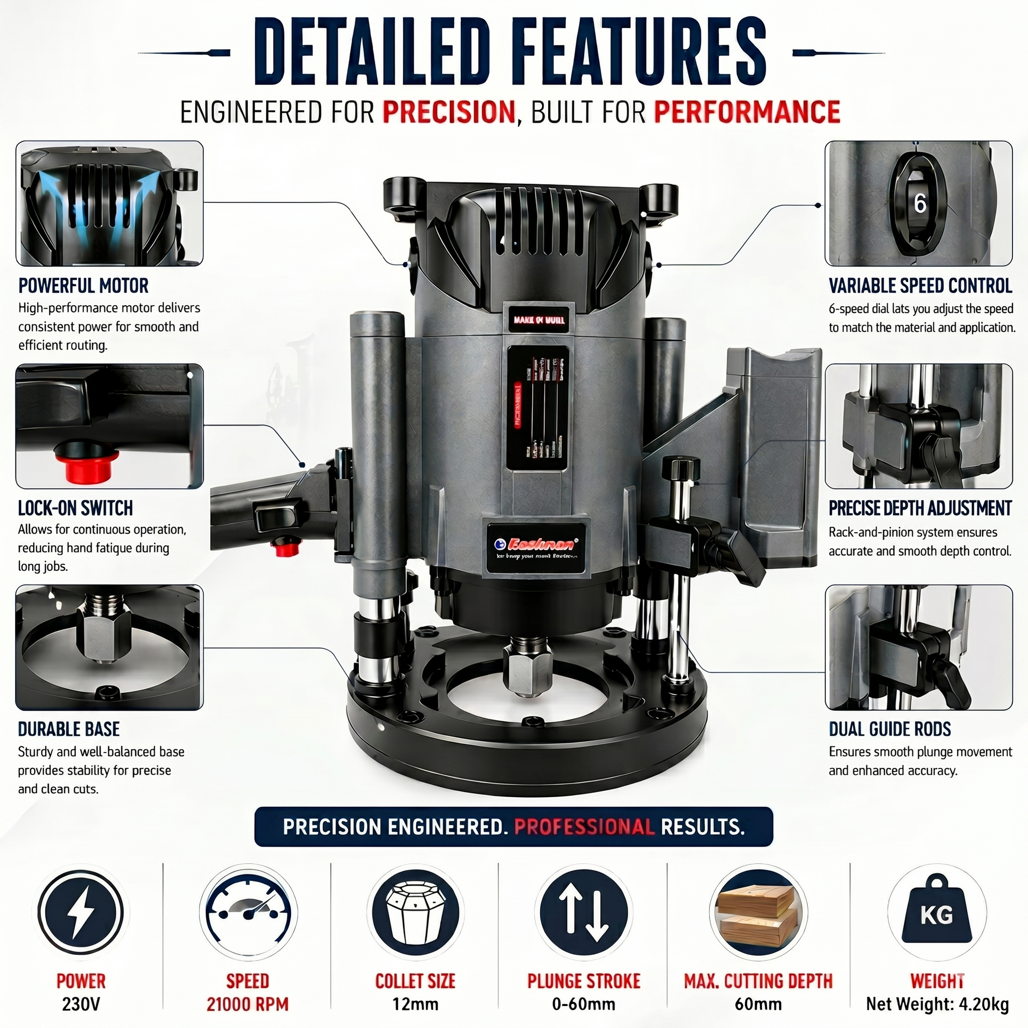 Eastmen Router Buy Electric Wood Router Machine Online at Best Price in India