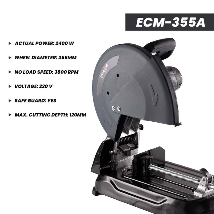 JRSDRIVE Heavy Duty Cut Off Machine With Free Carbon Set ECM-355A Eastman Cast & Forge Ltd (GT Raod - Ludhiana)