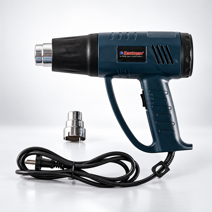 JRSDRIVE 2000W Heavy Duty Heat Gun EHG-8610I with High-Impact Airflow (250-650 LPM) | Variable Temperature Hot Air Gun for DIY & Professional Use