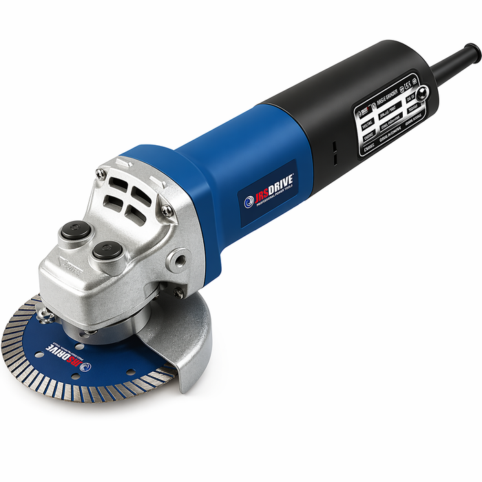 JRSDRIVE EDG-100N Electric Angle Grinder 11000 RPM with Durable Build, Powerful Motor and Ergonomic Grip for Better Control
