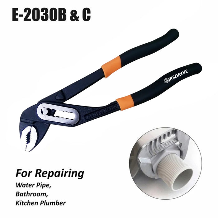 Water Pump Plier Box Joint CRV Steel Without Sleeve – 10 Inch (250mm), 420g | SKU-2030 A & D