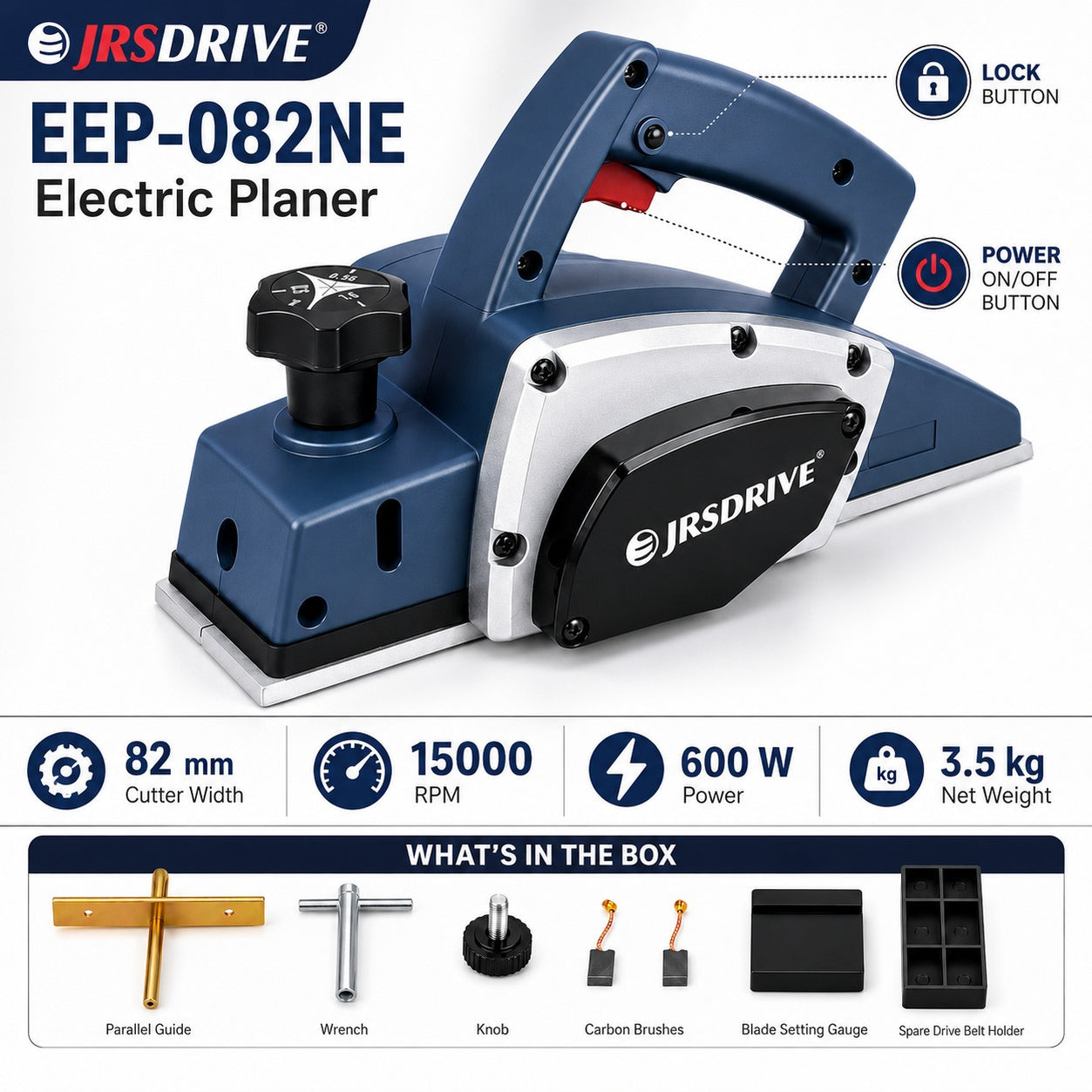 Planner Motor Rpm Buy JRS Electric Planer ,650W , Speed 16500 RPM, 125 mm (EEP-082N)