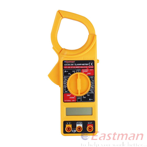 Eastman Digital Clamp Multimeter, AC Current Resistance Tester ,Lcd Display ,ECDM-266