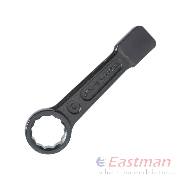 Eastman Slogging Spanner Ring End, Chrome Vanadium Steel, Auto Black Finish, Size:-22mm To 46mm, E-2082(R)