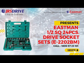 1/2  Sq ,Chrome Vanadium Steel, 24 Pcs Set E-624-BM