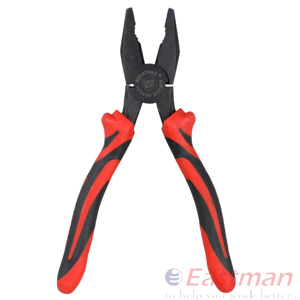 Eastman Combination Pliers E-2020 Professional Hardened Tempered Drop Forged Black)