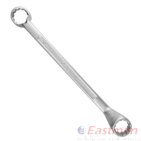 Eastman Bi-Hexagonal Ring Spanner, Deep Offset, Chrome Vanadium Steel, Chrome Plated, Size - 6MM TO32 MM, Kits, E-2006
