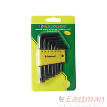 Eastman Temper Star Allen Key Set, Short Pattern, CRV, Champhered Heads, Black Finish, Set Of 07 Pcs, Size:- T10 To T40, EAK-2407H