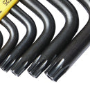 Eastman Temper Star Allen Key Set, Short Pattern, CRV, Champhered Heads, Black Finish, Set Of 07 Pcs, Size:- T10 To T40, EAK-2407H